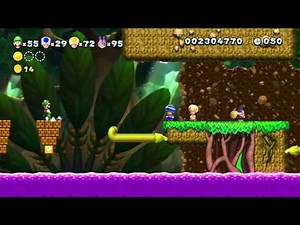 New Super Luigi U - 5-2: Dancing Blocks, Poison Swamp