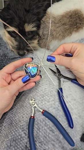There's PINK in this Labradorite! 😍 PLUS that rainbow river along the edge of the deep blue?!? I can't stop staring at it, and the more I look at it the more I see... No wonder I've been hoarding it for all these years! 😉 This will definitely be one of the showstopper pieces of the Summer Collection launching on July 13th at 1pm PST. Stay tuned for more behind the scenes videos and sneak peeks before the big day! I also have polls in my Stories every week where you get to help me choose stones