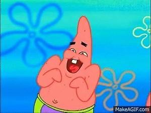 Patrick Star's Epic Laugh on Make a GIF