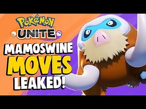 POKEMON UNITE MAMOSWINE MOVES DATAMINED! Super Strong Moveset!