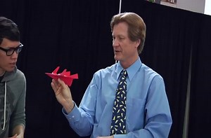 The paper airplane guy.