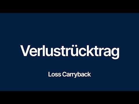 Verlustrücktrag — Loss Carryback