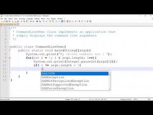 Use main method arguments with command line