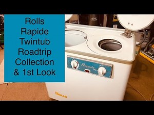 Vintage Rolls Rapide TwinTub Washing Machine, Roadtrip & First Look