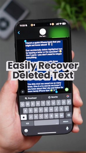 61K views · 985 reactions | Easily Recover Deleted Text on Your iPhone #iPhoneHack #TextRecovery #iPhoneTips | Hector Daniel Chavez | Facebook