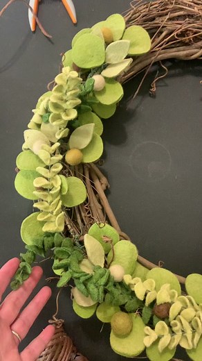 Handmade Felt Wreath Design | DIY Felt Florist Inspiration