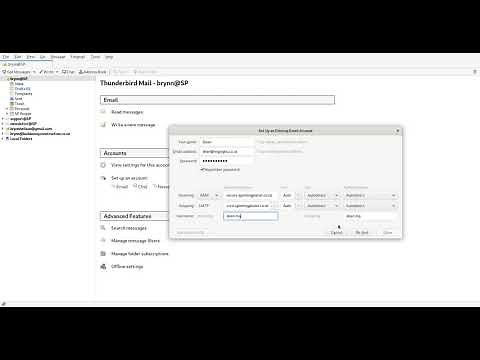 How to setup email in Thunderbird