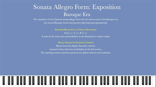 Sonata Allegro Form Baroque