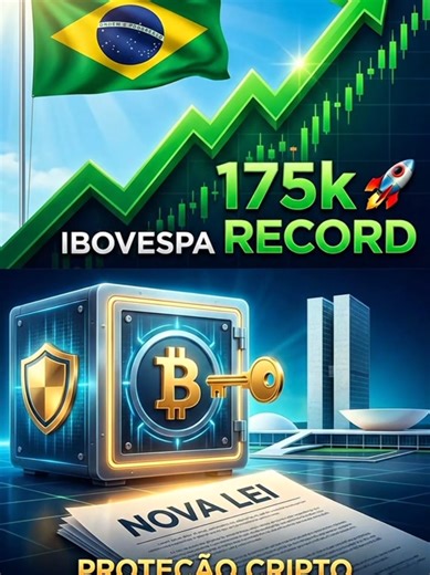 O BRASIL DECOLOU! 🇧🇷 175k na Bolsa e a nova LEI que protege seu Bitcoin! 🚀🔑 https://youtube.com/shorts/RJgoAhUWTBs?si=VW0a6NyXcAcNKQbE UM RESUMO DIÁRIO DO MERCADO DE MULTI-INVESTIMENTOS. --Fechamento Invest