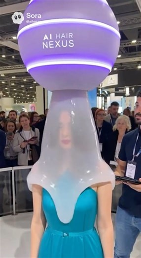 😱🚨🚀 AI 4.0 Hair Machine — 🤖 3-Second Transformation at the Dubai Tech Expo ⚡