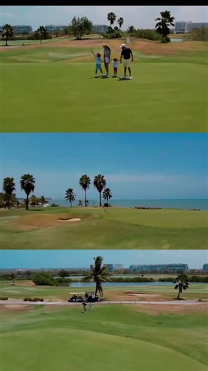 ⛳️ Golf, sol y sonrisas en familia. Disfruta del placer de vacacionar rodeado de naturaleza y diversión para todos. 💚 | Dreams Karibana Cartagena Golf & Spa Resort