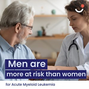 #AMLWorldAwarenessDay is a great opportunity to talk about the risk factors and symptoms of Acute Myeloid Leukemia (AML). Most of the time, there are no official causes found. Risk factors, however, can include aging, smoking, a history of blood or genetic disorders, or previous cancer treatment. Studies have also shown that men are usually more at risk than women. 🤒 The early symptoms of AML are not significant, and resemble the same kinds of symptoms as with a flu, which makes AML difficult t