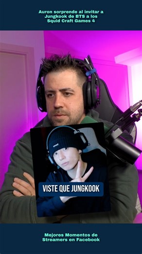 Auron sorprende al invitar a Jungkook de BTS a los Squid Craft Games 4 #AuronPlay #auron #jungkook #BTS #auronclips | Mejores momentos de streamers