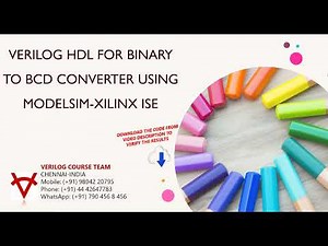OPEN SOURCE CODE-VERILOG HDL FOR BINARY TO BCD CONVERTER USING MODELSIM XILINX ISE