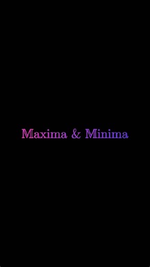 #maximaandminima