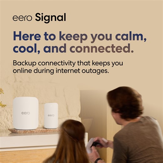 When an internet outage hits mid-game, eero Signal adds cellular internet backup to your eero system—so play doesn’t stop 🎮 | eero