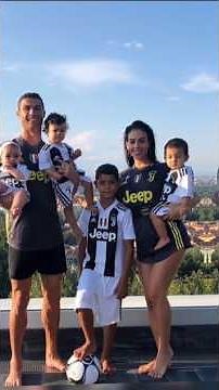 Cristiano Ronaldo with wife georgia rodriguez and childrens #ronaldofamily #ronaldowife #ronaldo