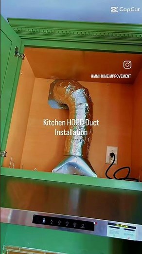 Microwave vent installation, Microwave ventilation installation, kitchen hood duct installation