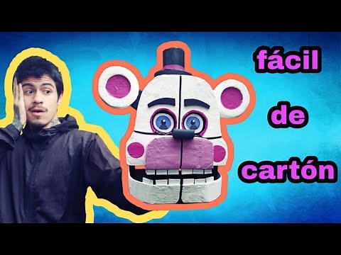 Make YOUR OWN FUNTIME FREDDY mask | Five Nights at Freddy's | cardboard mask | DIY tutorial