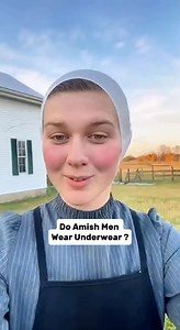 Do Amish Men Wear Underwear ? #amishtiktok #amishbuilt #amish #amishcountry #amishlife | Lovina The Amish Girl