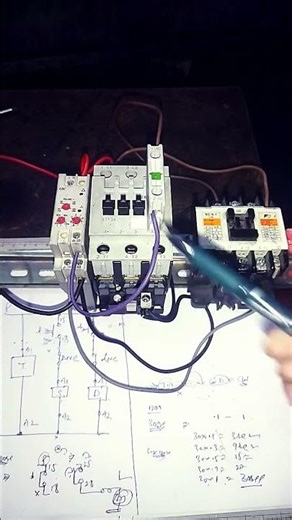 star delta timer (gic) wiring connection with star contactor and delta contactor with Interlocking