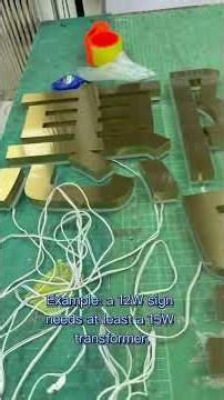LED Sign Won't Light? Fix THIS First | Match Transformer + Strip Wires#LEDSign #NeonSignDIY