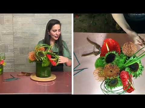 Como hacer arreglos florales innovadores, vanguardistas y con un toque exotico.