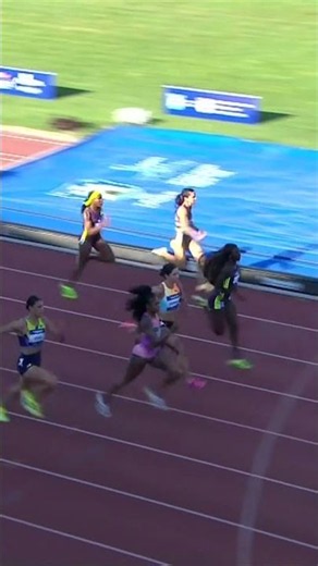 FAST ELAINE IS BACK 💨 Thompson-Herah clocks 10.91 in the women's 100m in Zagreb