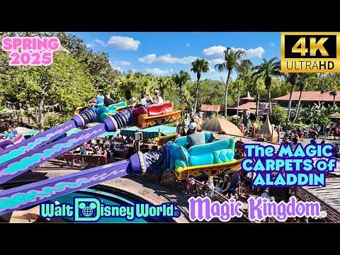 The Magic Carpets of Aladdin at Magic Kingdom- Walt Disney World Rides 2025 [4K POV]