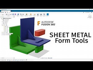Sheet Metal Form Tool — Fusion 360 Tutorial — #LarsLive 178