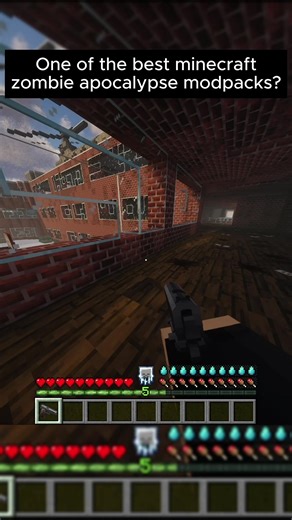 The best minecraft zombie modpack on curseforge #foryou #zombiemania