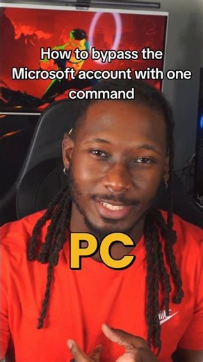 How to bypass the Microsoft account with one command