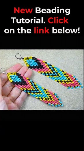 Make These STUNNING Native American Inspired Beaded Earrings! #beadingtutorials #fringeearrings #diy