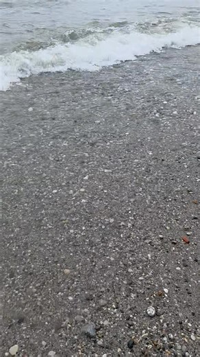 Find the pebbles. | Port of Kenosha beach glass