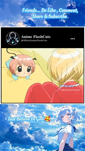 Just Believe In God 🥰| Chibi Devi | #anime #shorts #cute