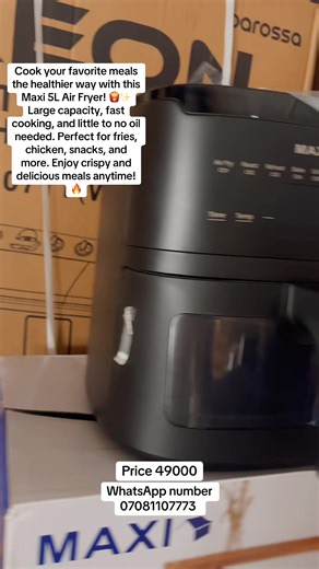 Cook Healthier Meals with Maxi 5L Air Fryer