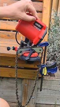 How to Use OZITO 18V Chainsaw Chain Sharpener to sharpen your chainsaw chain quickly