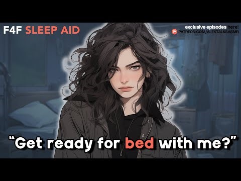 Bedtime routine & falling asleep with your girlfriend [soft breathing] [sleep aid] [1 hr] [ASMR RP]