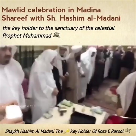 #Repost Mawlid un Nabi celebration in Madinah Sharif with Shaykh Hashim al-Madani the Key Holder of the sanctuary of the celestial Prophet Muhammad ﷺ | Wobbler Busters