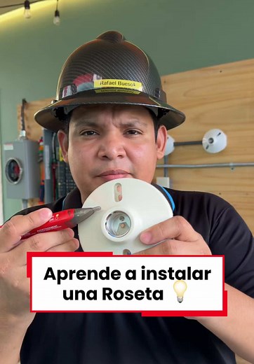 Aprende a poner una Roseta!!! (Fácil y Rápido) 💡 #electricista #electricidad #electriciansoftiktok #instalacioneselectricas #tutoriales