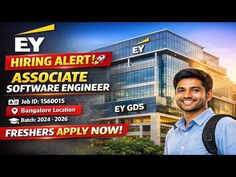 EY GDS Biggest Mass Hiring | 2024 | 2025 | 2026 Batch | Associate Software Engineer | Freshers Apply