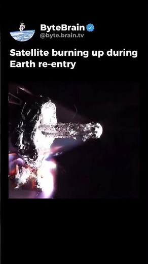 Satellite Re-Entry: Watch a Spacecraft Burn Up in Earth’s Atmosphere #engineering #space #science