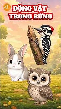 🦉 Kids Learn English Vocabulary: Forest Animals | P4