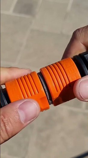 How to connect 2 hoses with 1 quick coupler / quick plug / water hose / Fittings / Garden / DIY💦💦💦
