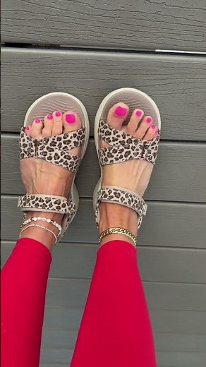 Skechers Go Walk Arch Fit Ava Sports Sandals QVC, Inc #skechers #sandals