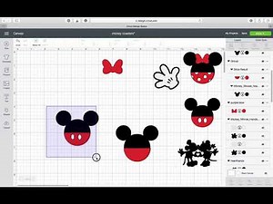 Making Minnie and Mickey Icons in Cricut Design Space