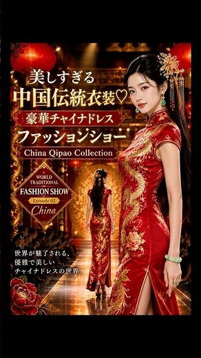 美しすぎる中国伝統衣装♡ チャイナドレスファッションショー