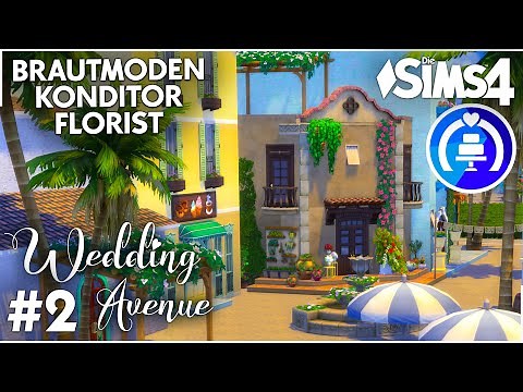 Wedding Avenue bauen in Die Sims 4 👰 Hochzeits-Ausstatter für Brautmode, Florist, Konditor #2