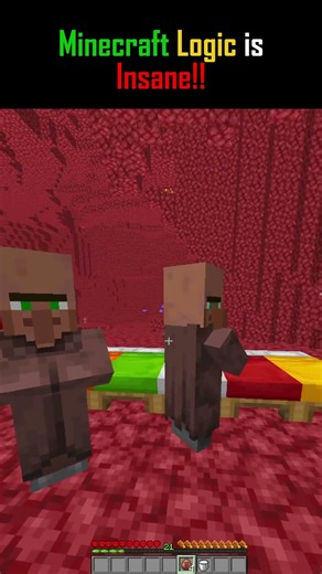 Minecraft Nether Logic is Broken!😱 #minecraft