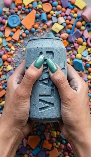 "Super Satisfying ASMR: Crunchy Green VLANG Cola Can!"